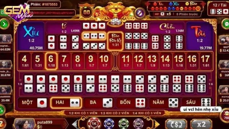 Giới thiệu về xóc đĩa gemwin